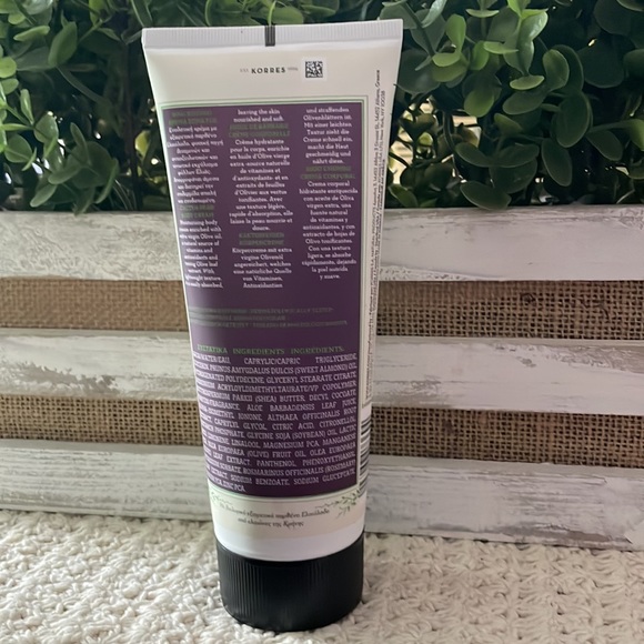 NWT! Korres Pure Creek Olive Body Cream cactus pear 6.76 fl oz - Picture 2 of 4